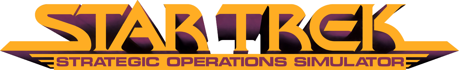 Star Trek: Strategic Operations Simulator logo for Commodore 64